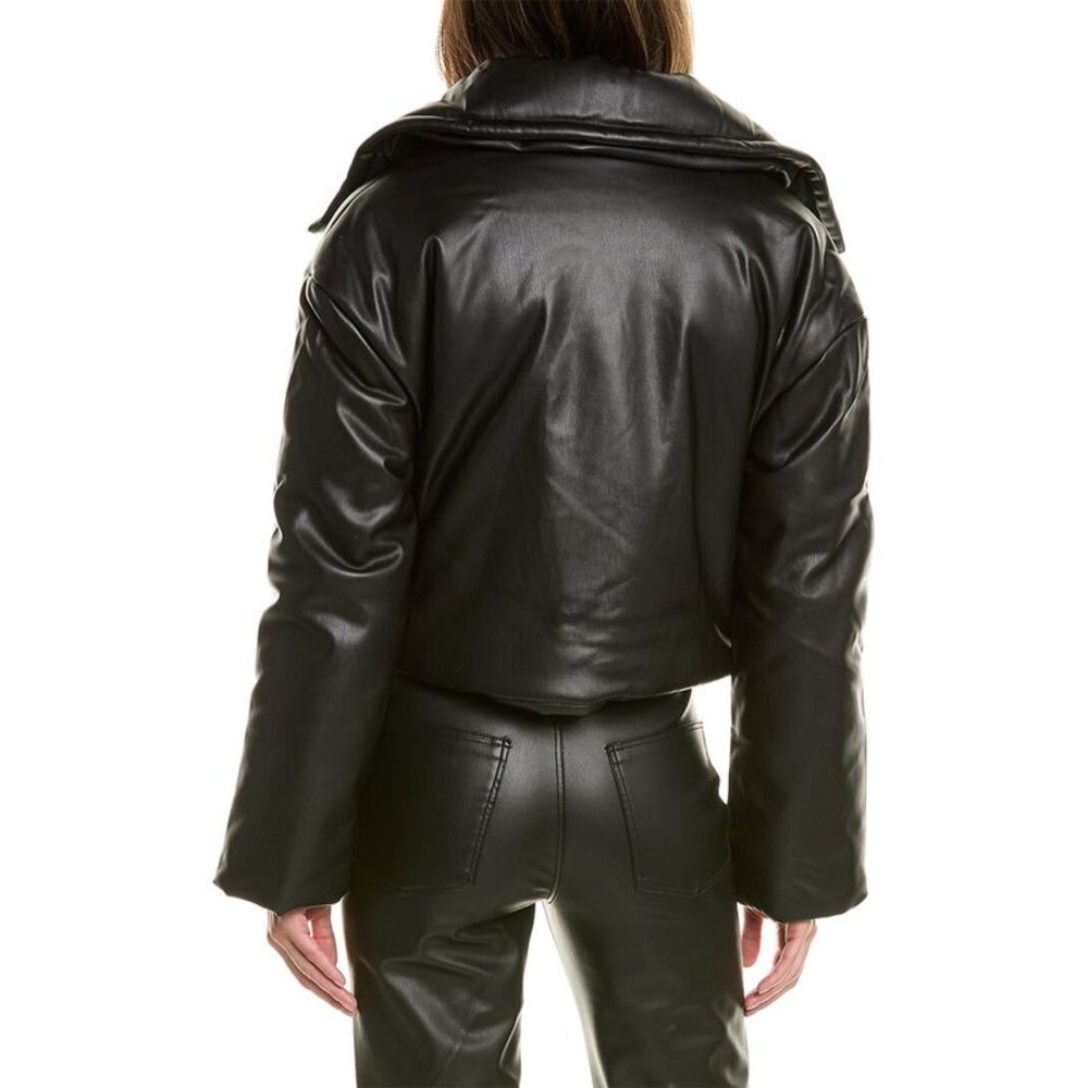 Rebecca Minkoff Cropped Padded Moto Jacket - Picture 2 of 3